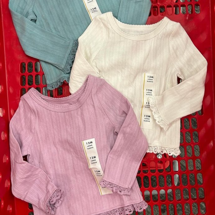 user image by @thetargetkidshopper, Toddler Girls' Long Sleeve Pointelle T-Shirt - Cat & Jack™