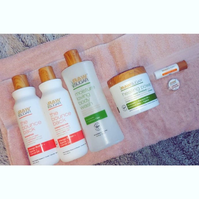 user image by @jenabean97, Raw Sugar Healing Power Hair Masque - Avocado Oil + Banana + Coconut Milk + Agave - 12oz
