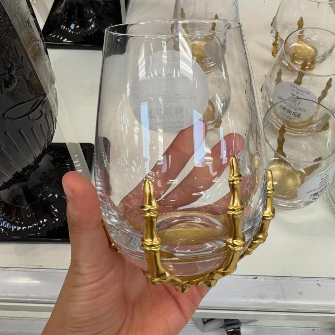 user image by @goth_cart, 15.36 oz Stemless Skeleton Wine Glass - Threshold&#8482;
