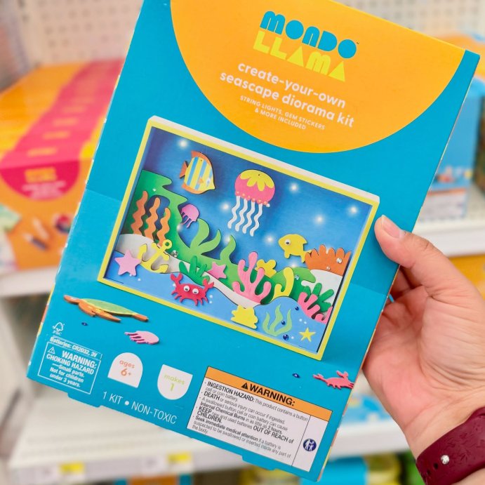 user image by @katattarget, Ocean Lit Diarama Painting Craft Kit - Mondo Llama&#8482;