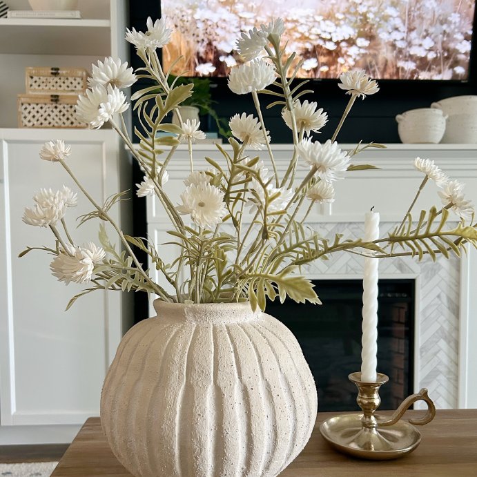 user image by @gracefully_inblue, Carved Ceramic Vase - Threshold™ designed with Studio McGee