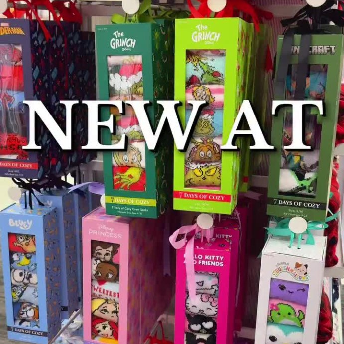 user image by @findssbyyj_, Women&#39;s Lilo &#38; Stitch 7 Days of Cozy Crew Socks Gift Box - Assorted Color 4-10