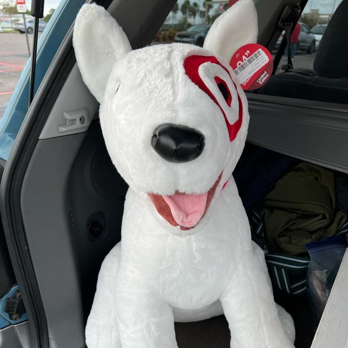 user image by @eatdrinkshopparkhop, Target 10&#39;&#39; Bullseye Plush Dog (Target Exclusive)