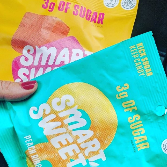user image by @katiedoketo, SmartSweets Peach Rings Sour Gummy Candy - 1.8oz