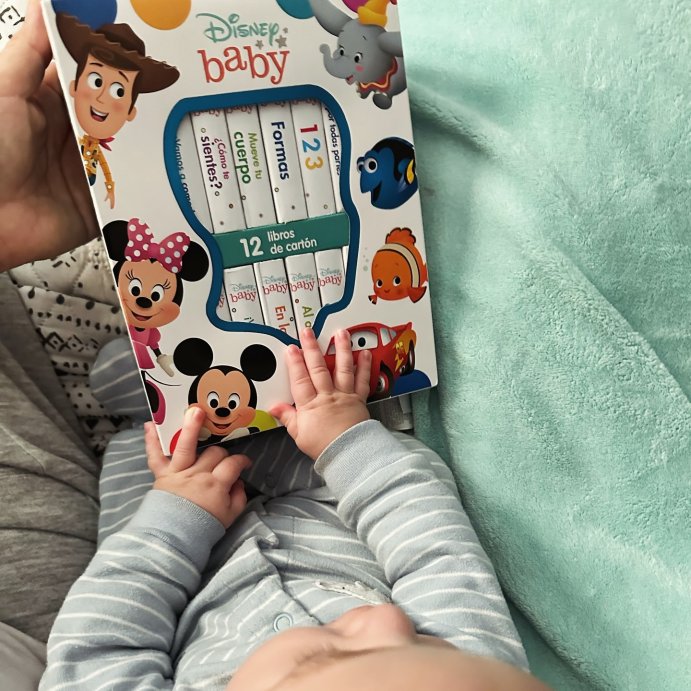 user image by @_alishazuniga_, Disney Baby Spanish - My First Library 12 Block set (Board Book) by Phoenix