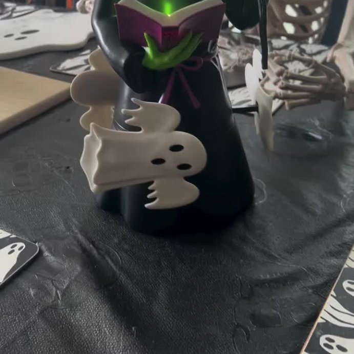 user image by @hauntedheika31, 16.14&#34; Light and Sound Witch Figural Halloween Decorative Prop Black - Hyde and EEK! Boutique&#8482;