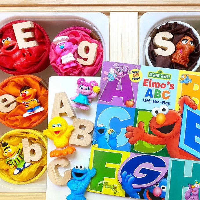 user image by @findinglearningjoy, Sesame Street: Elmo's ABC Lift-The-Flap - 2nd Edition by  Lori C Froeb (Board Book)