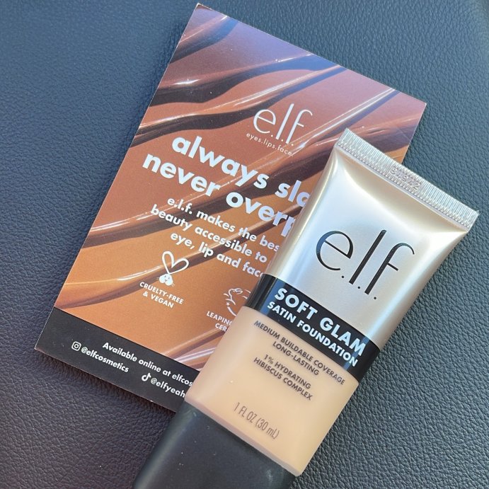 user image by @influenster_reviews29, e.l.f. Soft Glam Satin Foundation - 1 fl oz