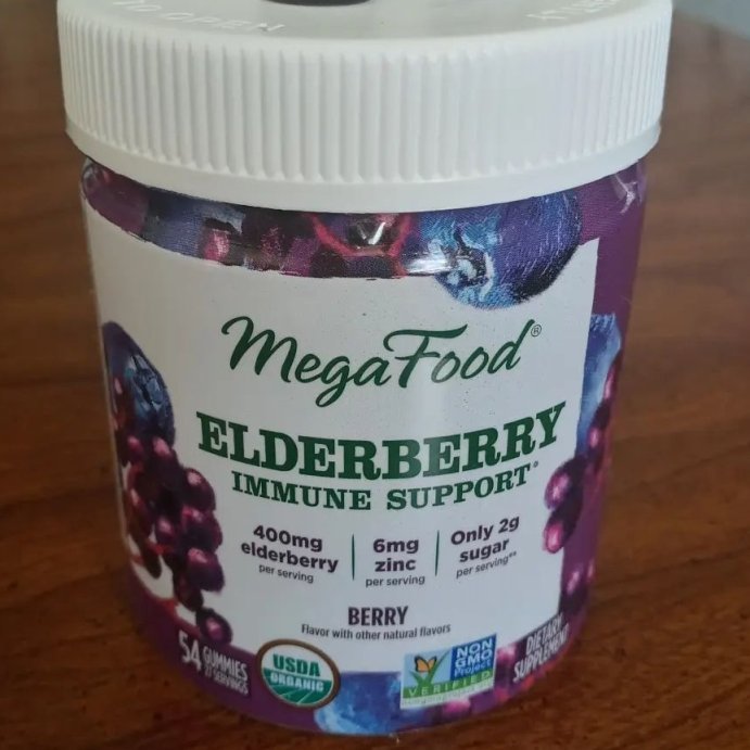 user image by @fisherda18, MegaFood Elderberry Gummies - Vegan Elderberry Immune Support Gummies With Zinc - 54ct