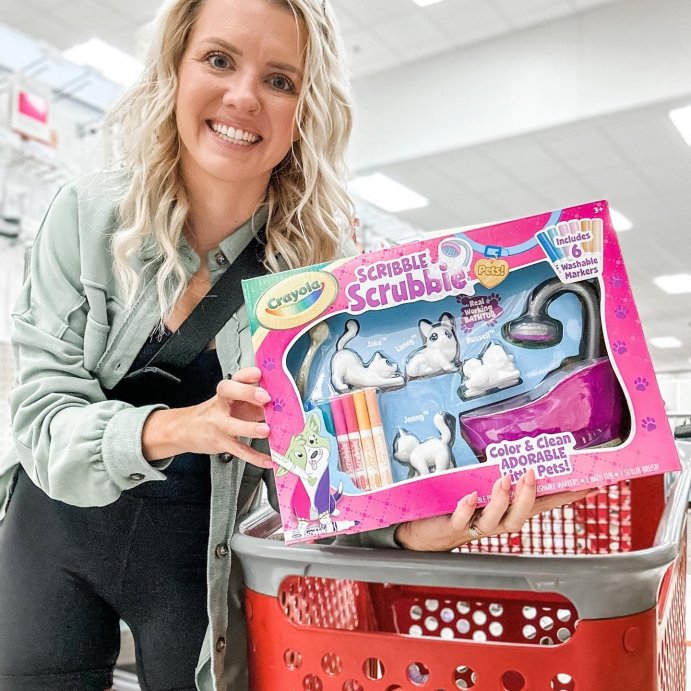 user image by @lauren.clutter, Crayola 12pc Scribble Scrubbie Pets Tub Set: Washable Marker Craft Kit for Kids, Drawing &#38; Coloring Activity, Ages 3+