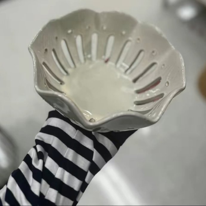 user image by @estetica_daily_, Large Wavy Edge Berry Bowl Sour Cream - Hearth &#38; Hand&#8482; with Magnolia