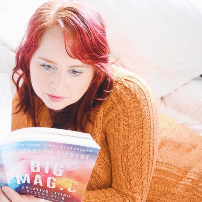 user image by @koffeeyt, Big Magic: Creative Living Beyond Fear (Paperback) by Elizabeth Gilbert