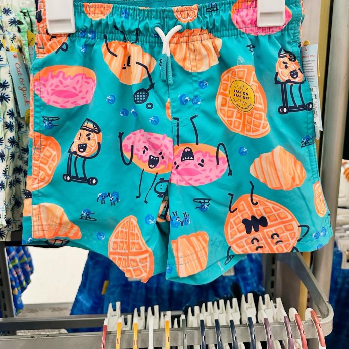 user image by @catandjackbytarget, Boys&#39; Food Printed Swim Shorts - Cat &#38; Jack&#8482; Teal Blue