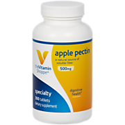 Shop the Vitamin Shoppe Apple Pectin to Support Digestive Health - 500 MG (300 Tablets) and more