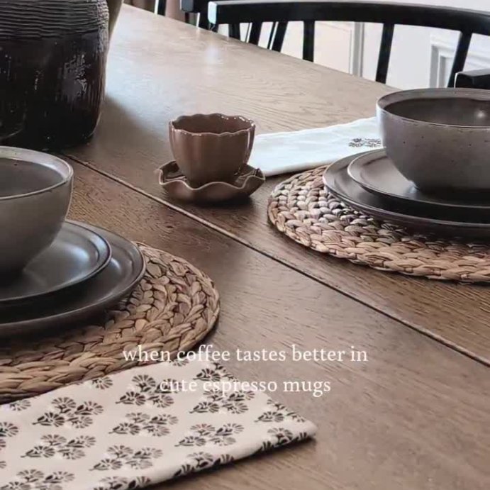 user image by @a.haven.inbloom, 5oz Scalloped Stoneware Espresso Cup - Hearth & Hand™ with Magnolia