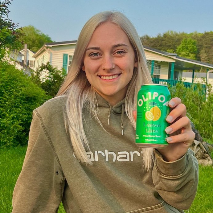 user image by @aliprice20, OLIPOP Lemon Lime Prebiotic Soda - 12 fl oz Can