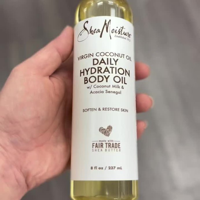 user image by @reviewedbyallie, SheaMoisture Daily Hydration Coconut Body Oil - 8 fl oz