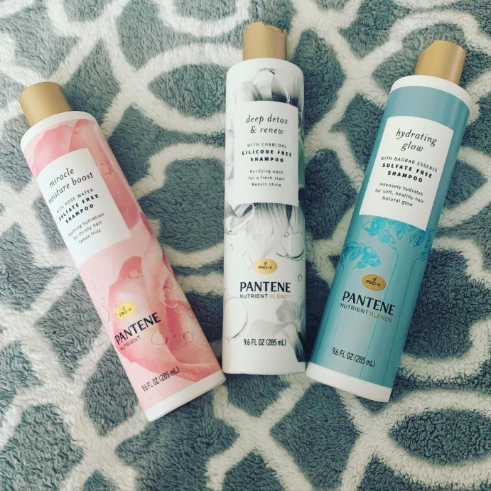 user image by @whitneyskincare21, Pantene Sulfate and Silicone Free Baobab Shampoo, Hydrates for Soft Healthy Hair, Nutrient Blends - 9.6 fl oz