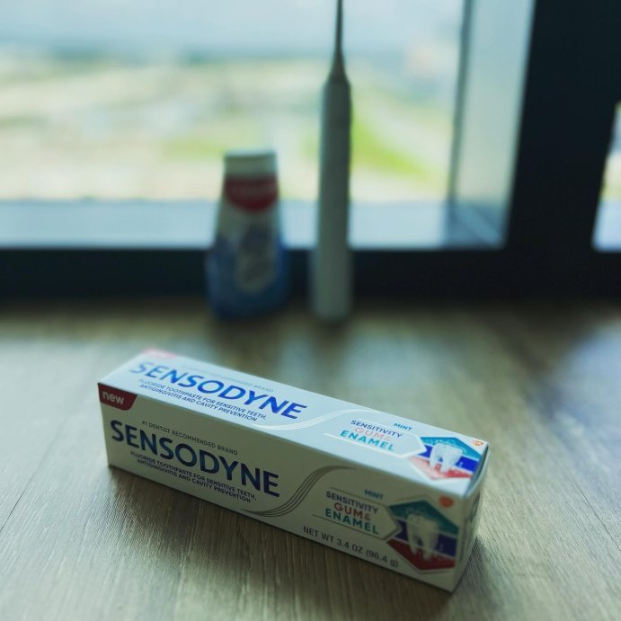 user image by @realeidnac, Sensodyne Sensitivity Gum and Enamel Toothpaste - 3.4oz