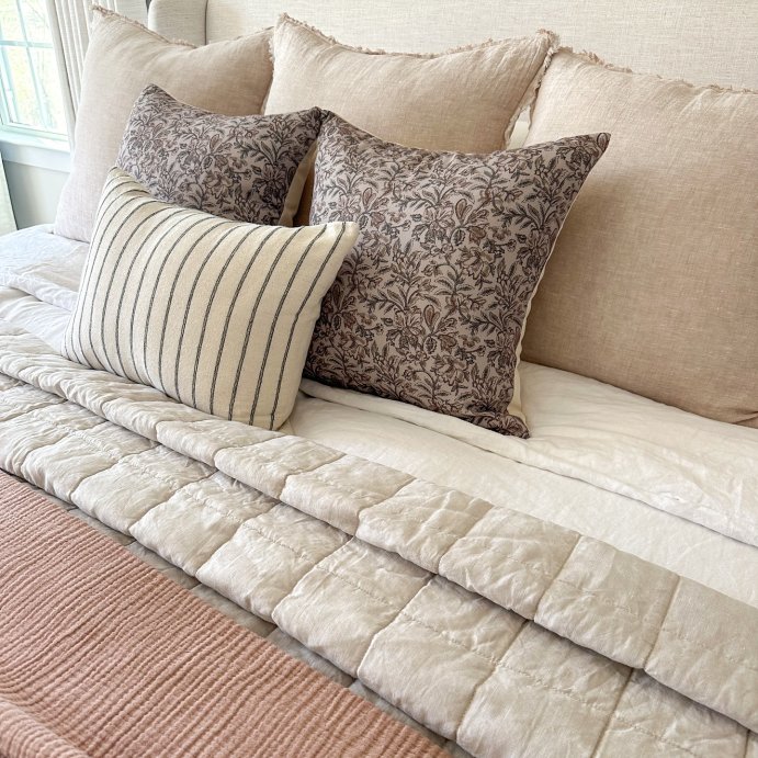 user image by @thislovelyabode, Oversized Reversible Linen Square Throw Pillow with Frayed Edges - Threshold™ designed with Studio McGee