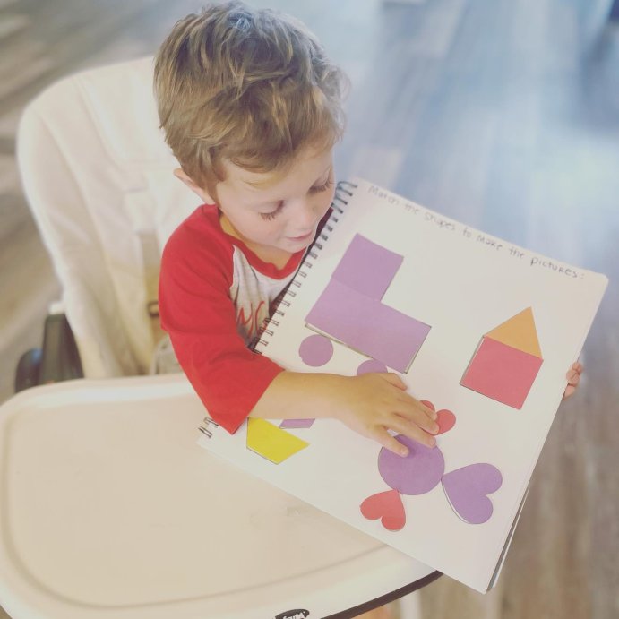 user image by @learning.with.my.littles, Crayola 48 Page Construction Paper with Pop Out Shapes: Multicolor, 9x12 Inches, Uncoated, Valentine&#39;s Day Theme