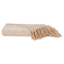 Shop Jeté Calliope lait/savane and more