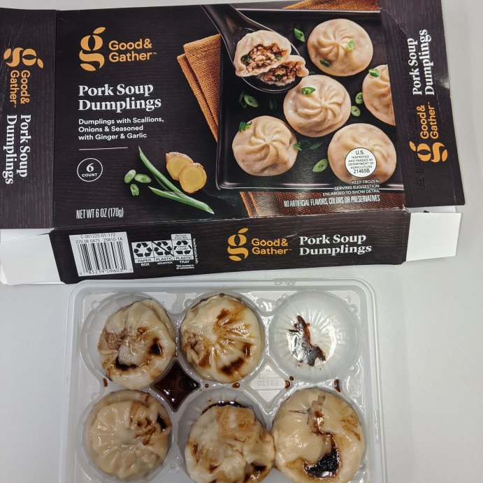 user image by LC1971, Frozen Pork Soup Dumplings - 6oz/6ct - Good &#38; Gather&#8482;