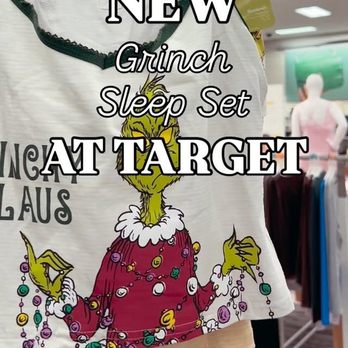user image by @totargetigo, Women's How the Grinch Stole Christmas Holiday Cami & Boyshorts Set - Green
