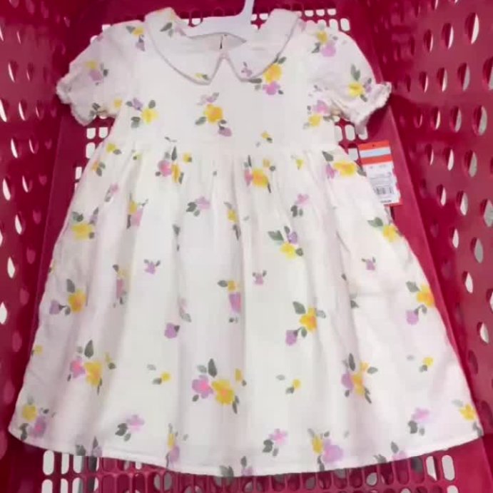 user image by @weddingdressesforbudgetbrides, Toddler Girls' Floral Dress - Cat & Jack™ Cream
