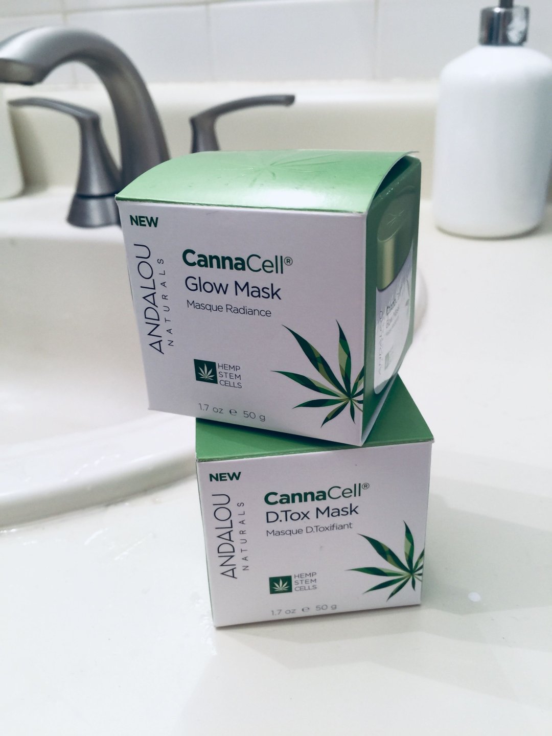 Shop Andalou Naturals CannaCell Glow Mask with Hemp Stem Cells (1.7 Ounces), Andalou Naturals CannaCell D.Tox Mask with Hemp Stem Cells (1.7 Ounces) and more