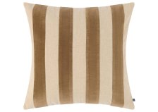 Shop Coussin rayé Edith 20x20 naturel/faon and more