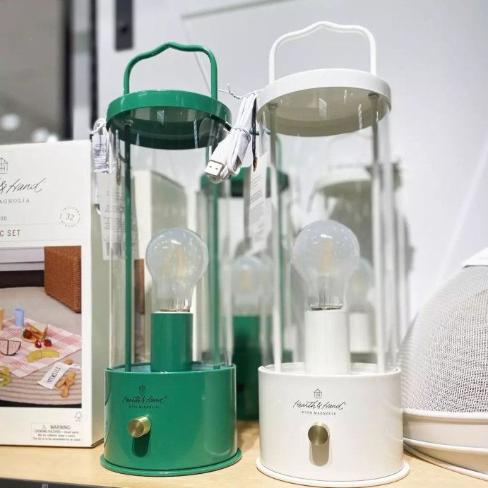 user image by @ohtarget, Portable Outdoor Patio LED Tabletop Lantern - Hearth & Hand™ with Magnolia