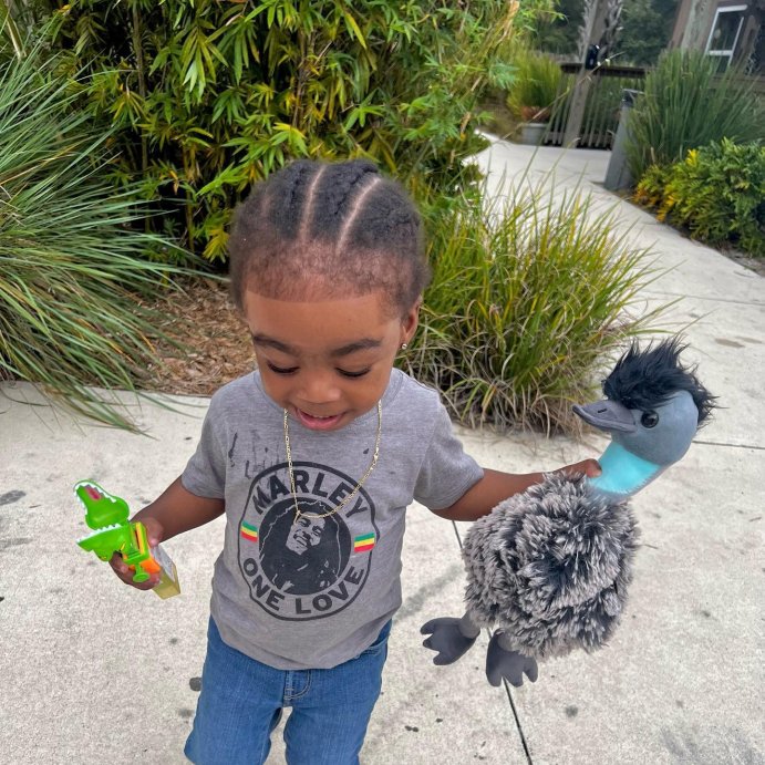 user image by @isaiahjrey, Toddler Boys' Bob Marley 'One Love' Short Sleeve Graphic T-Shirt - Gray
