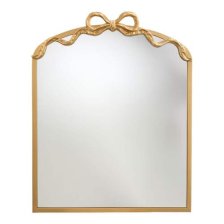 Shop CANVAS Under the Mistletoe Collection Large Gold Rounded Mirror with Bow, 35.4-in and more