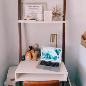 Ladder Shelf Wall Desk (28)