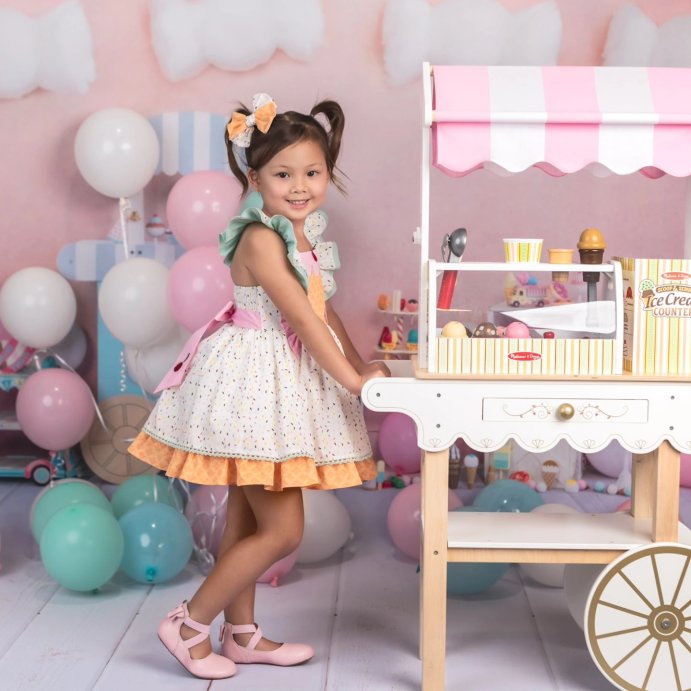 user image by @justmecalliope, Melissa &#38; Doug Wooden Scoop and Serve Ice Cream Counter With Play Food and Accessories - 28pc