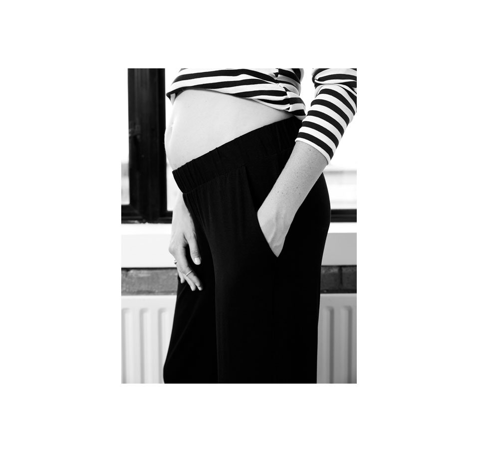 Shop Isabella Oliver Arden Organic Maternity Top, Isabella Oliver Eda Maternity Pant with LENZING™ ECOVERO™-Caviar Black and more