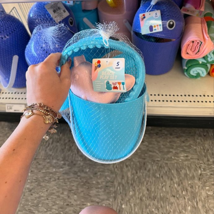 user image by @sahm.shops, Beach Play Set Bucket Light Blue - Bullseye&#39;s Playground&#8482;
