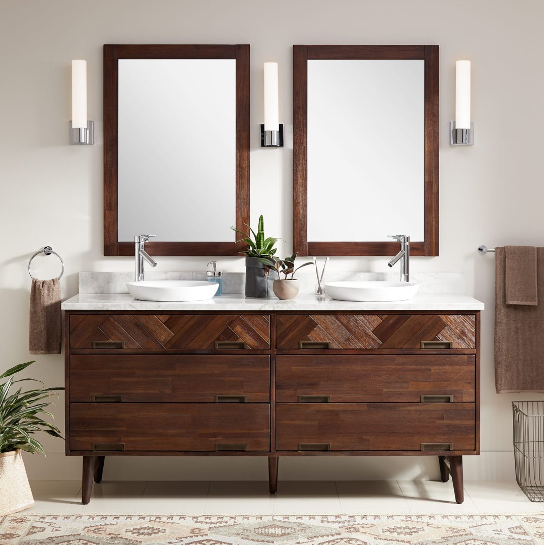 Bathroom Vanities Two Sinks Image To U