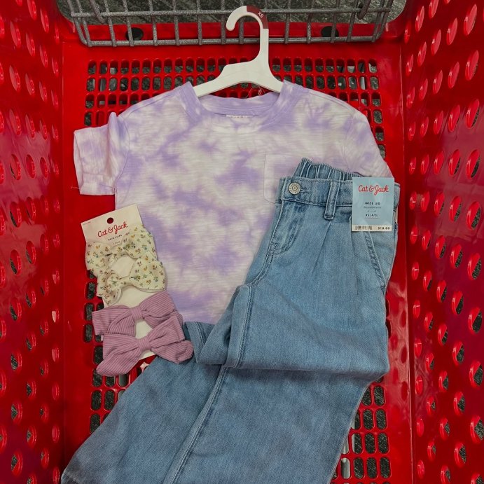 user image by @targetbayareafinds, Girls&#39; Short Sleeve Relaxed Fit T-Shirt - Cat &#38; Jack&#8482;