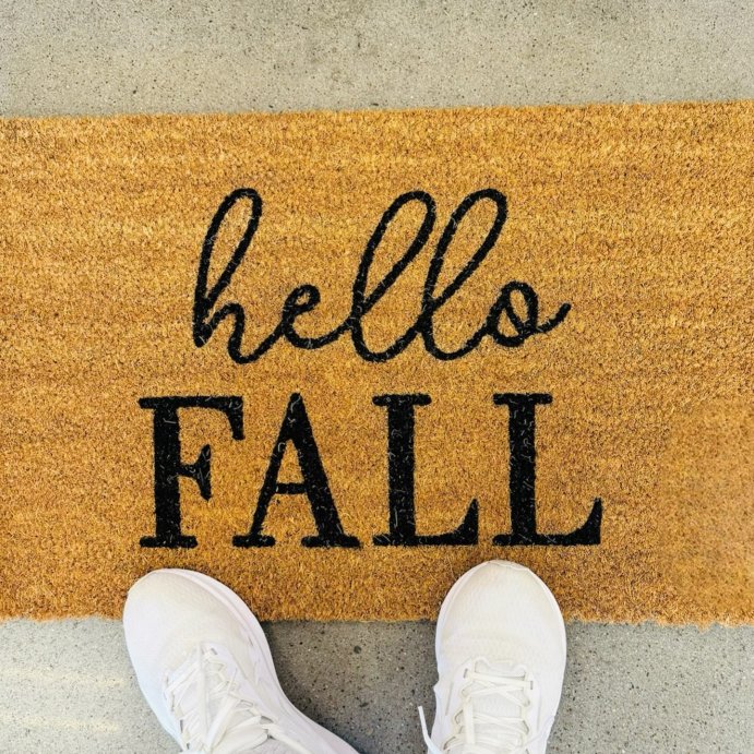 user image by @vidafrancoblog, 1&#39;3&#34;x2&#39; Rectangle Indoor Outdoor Use Door Mat Hello Fall - Bullseye&#39;s Playground&#8482;