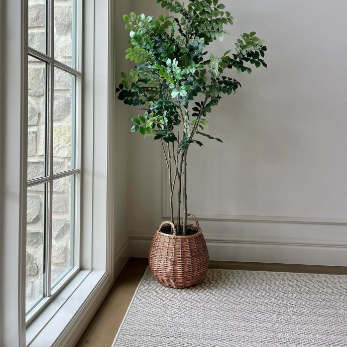 user image by @stonebrook.home, Artificial Pterocarpus Leaf Tree - Threshold&#8482; designed with Studio McGee: Indoor Polyester Faux Plant, No Assembly Required