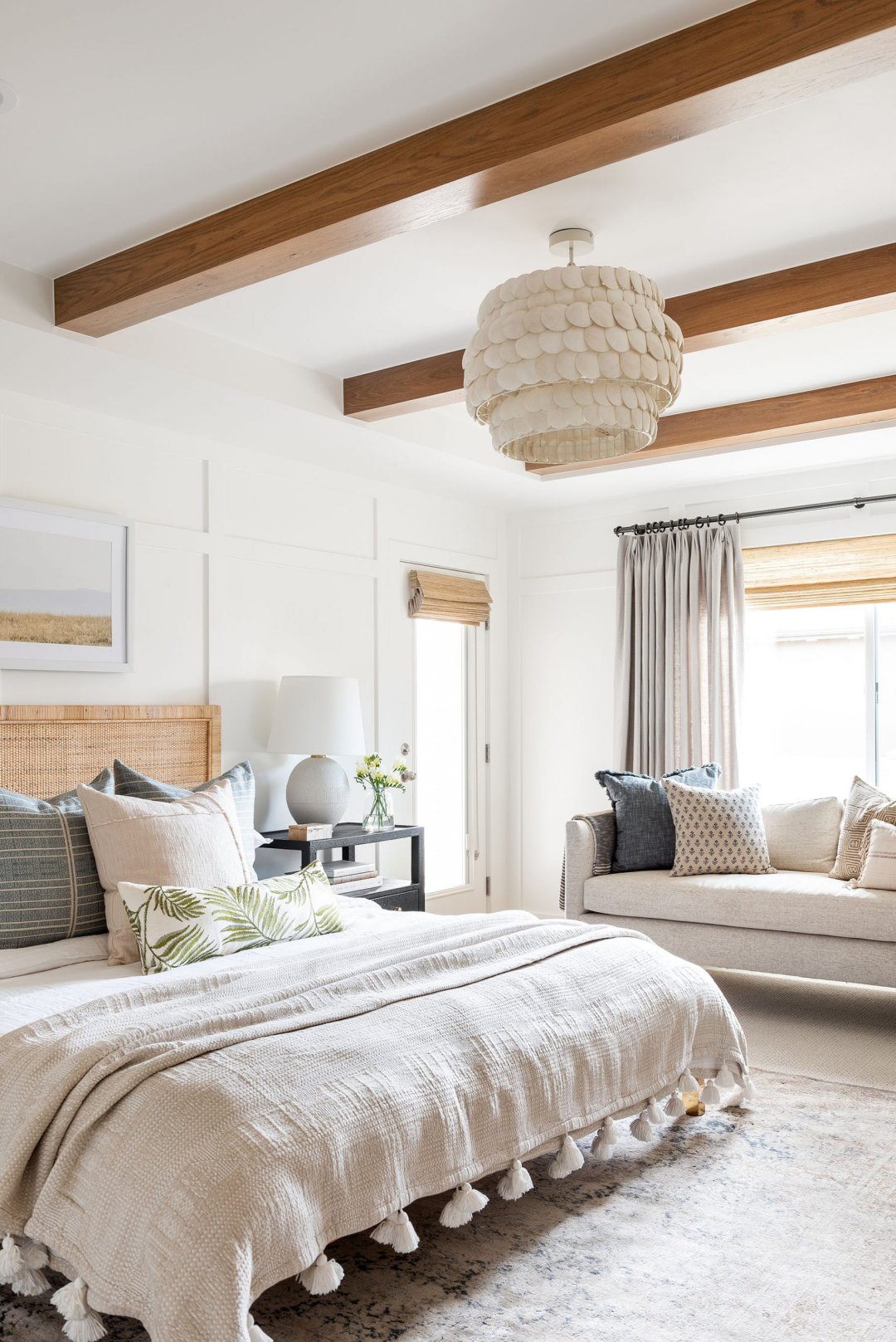 Tray Ceiling With Wood Beams Shelly Lighting
