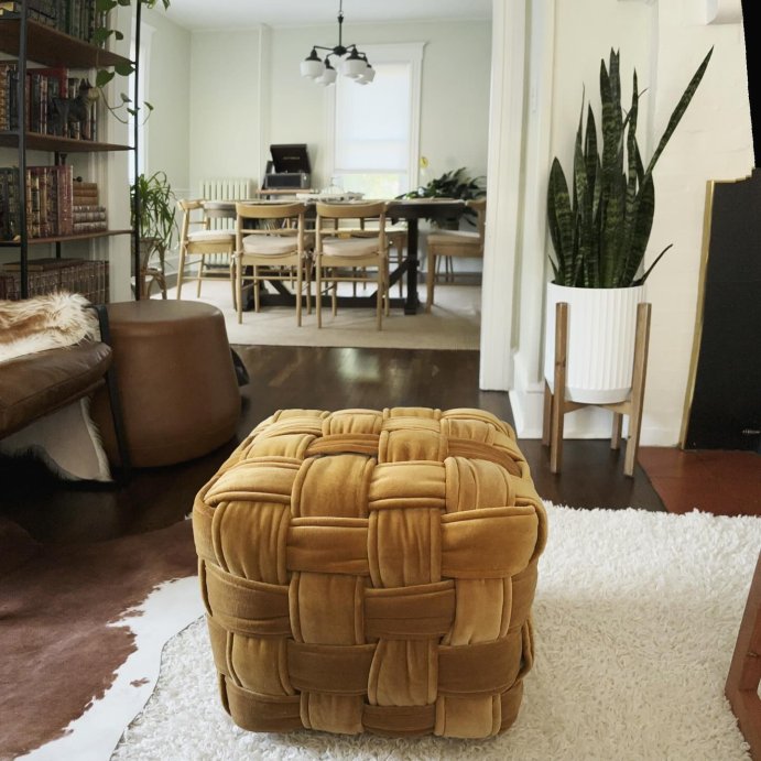 user image by @thequakehouse, Square Woven Pouf Ottoman - Threshold™