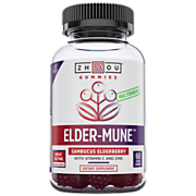 Shop Zhou Nutrition Elder-Mune - Sambucus Elderberry Gummy with Vitamin C & Zinc - Natural Flavor (60 Gummies) and more