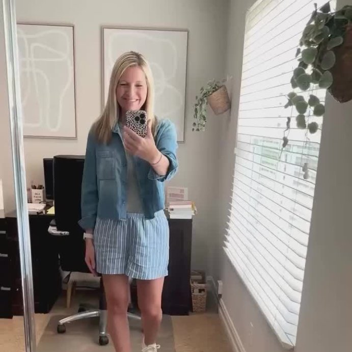 user image by @ocinspiredlife, Women's Mid-Rise Linen Pull-On Shorts - A New Day™