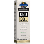 Shop Garden of Life Dr. Formulated CBD Whole Hemp Extract Liquid Drops - 30 MG Per Serving - THC Free - Peppermint (1 fl oz) and more