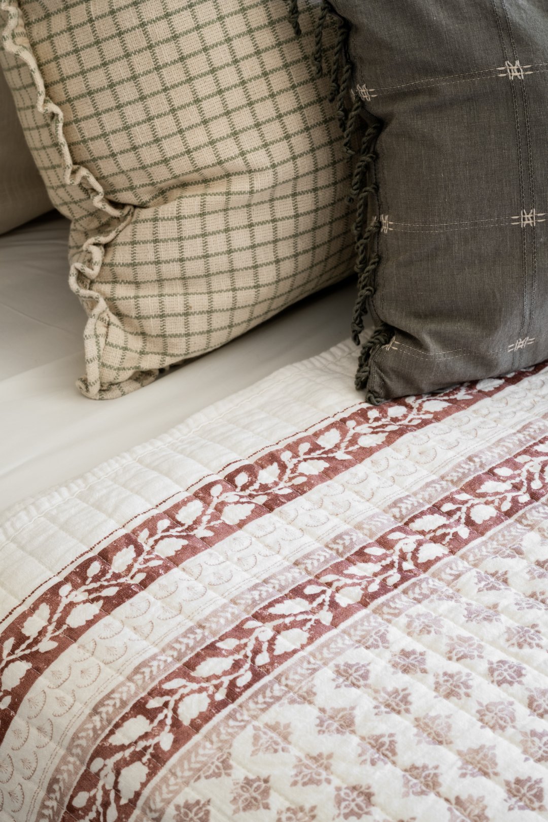 Washed Cotton Velvet Square Throw Pillow Light Brown - Threshold™