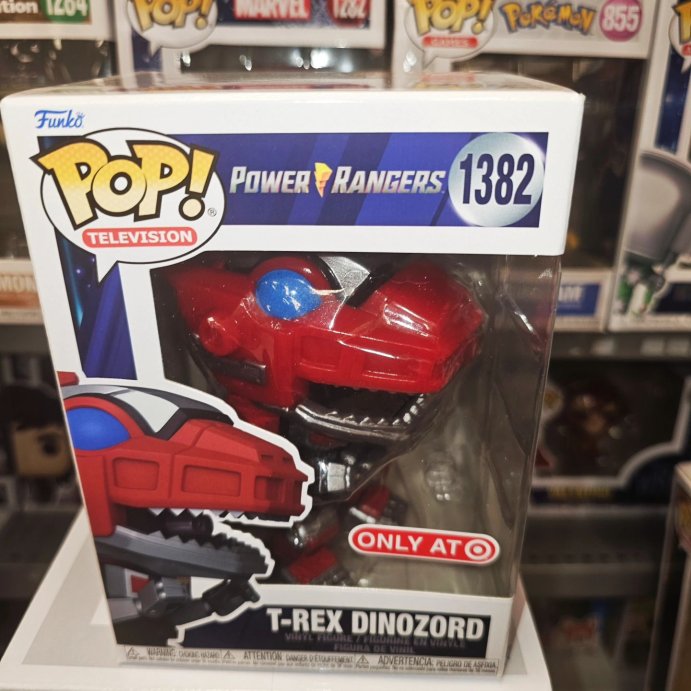user image by @badstunner23, Funko POP! TV: Power Rangers T-Rex Dinozord Figure (Target Exclusive)