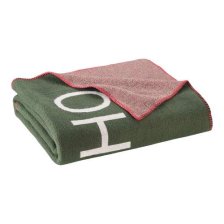 Shop CANVAS Canadian Christmas Collection HO HO XO Throw Blanket, Green, 50x60-in and more